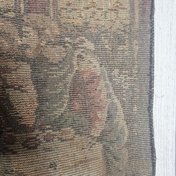 VTG Velvet Tapestry Leonardo DaVinci The Last Supper Wall Hanging, 37.5x19 - Picture 8 of 8